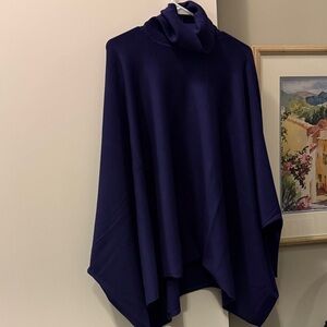 Alfani Deep Mulberry Poncho Turtleneck Sweater size 2X NWT